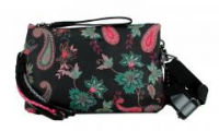 Abendtasche Blumen Paisley Dark Boho Dortmund Rosa Mora schwarz pink