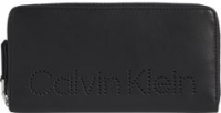 Damen Portmonnaie Calvin Klein Set Wallet Large Sand Black Ausstanzung RFID