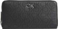 Calvin Klein Damenbörse CK Black RE-Lock Slim Z/A Wallet LG Perf. Schwarz