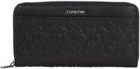 geprägte Geldbörse schwarz CK Must Wallet Calvin Klein
