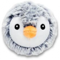 ergobag Plüsch-Klettie Pinguin flauschig grau