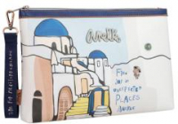 extravagante Damenhandtasche Etui Tablet Anekke Sunrise Mediterranean Greece