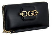 Guess Portmonnaie Damen Hensely Black Messing