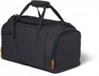 graue Duffle Bag mit Lederzipper Satch Nordic Grey Trainingstasche