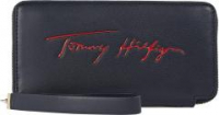 sportive Damenbörse Tommy Hilfiger Iconic Tommy LRG ZA Sign Desert Sky Blau